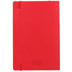 Leather-Look Soft Cover Journal, 5.5 x 8.5 Inches Debossing - Red - Back