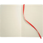 Leather-Look Soft Cover Journal, 5.5 x 8.5 Inches Debossing - Red - Front 2