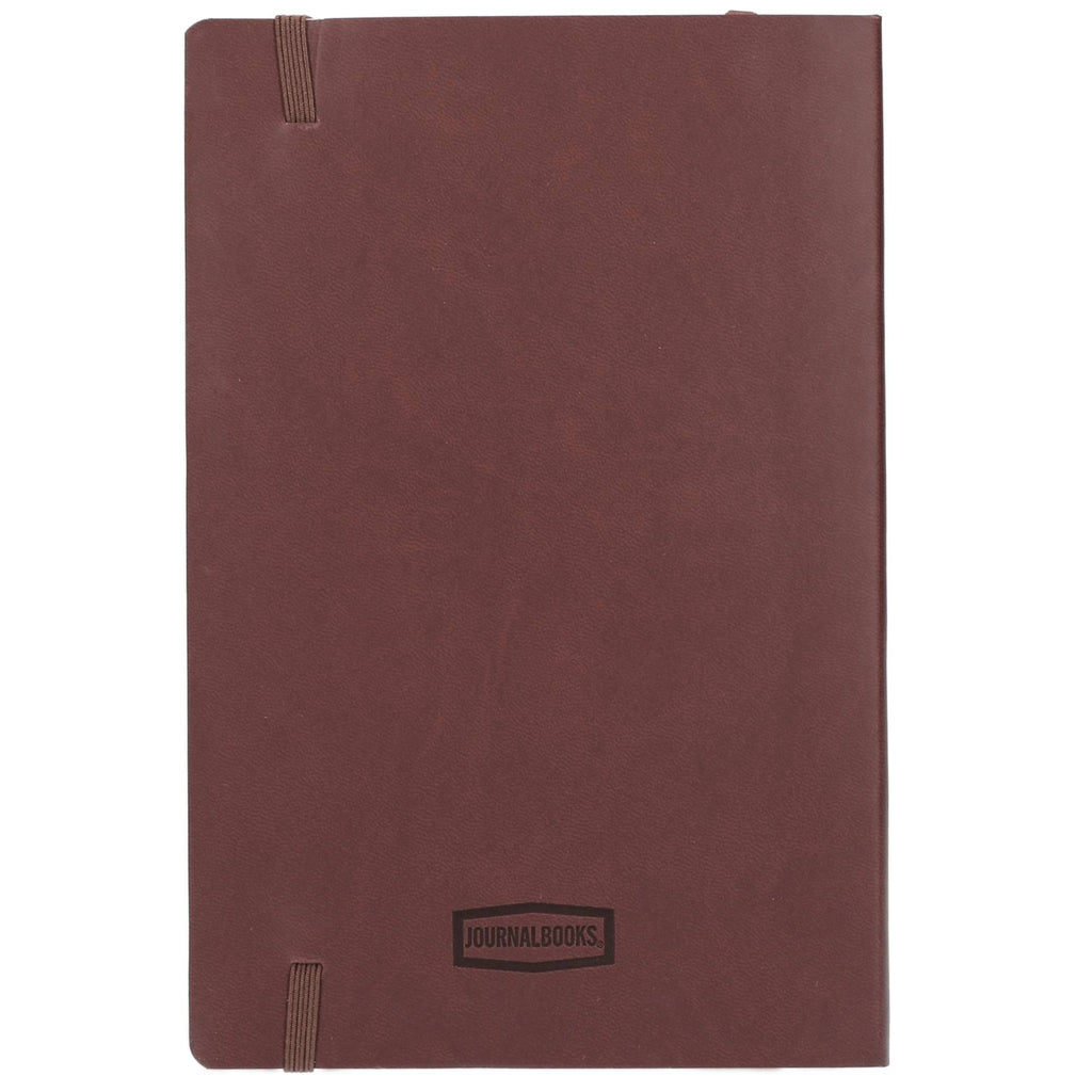 Leather-Look Soft Cover Journal, 5.5 x 8.5 Inches Debossing - Terra Cotta - Back