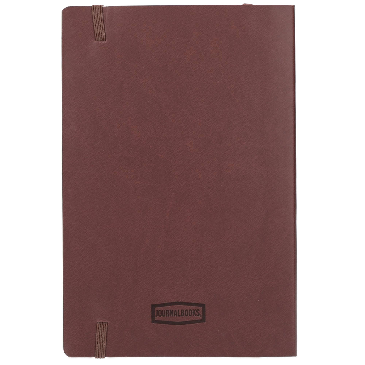 Leather-Look Soft Cover Journal, 5.5 x 8.5 Inches Debossing - Terra Cotta - Back