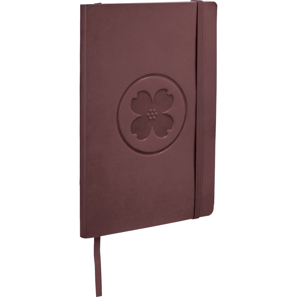 Leather-Look Soft Cover Journal, 5.5 x 8.5 Inches Debossing - Terra Cotta - Photo