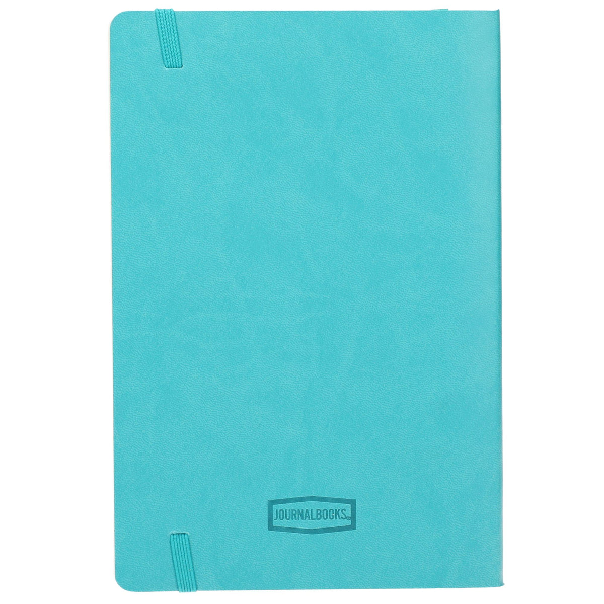 Leather-Look Soft Cover Journal, 5.5 x 8.5 Inches Debossing - Turquoise - Back