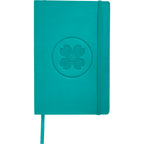 Leather-Look Soft Cover Journal, 5.5 x 8.5 Inches Debossing - Turquoise - Front