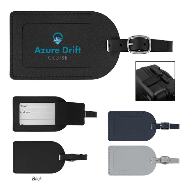 Leatherette Luggage Tag in Recycled PET