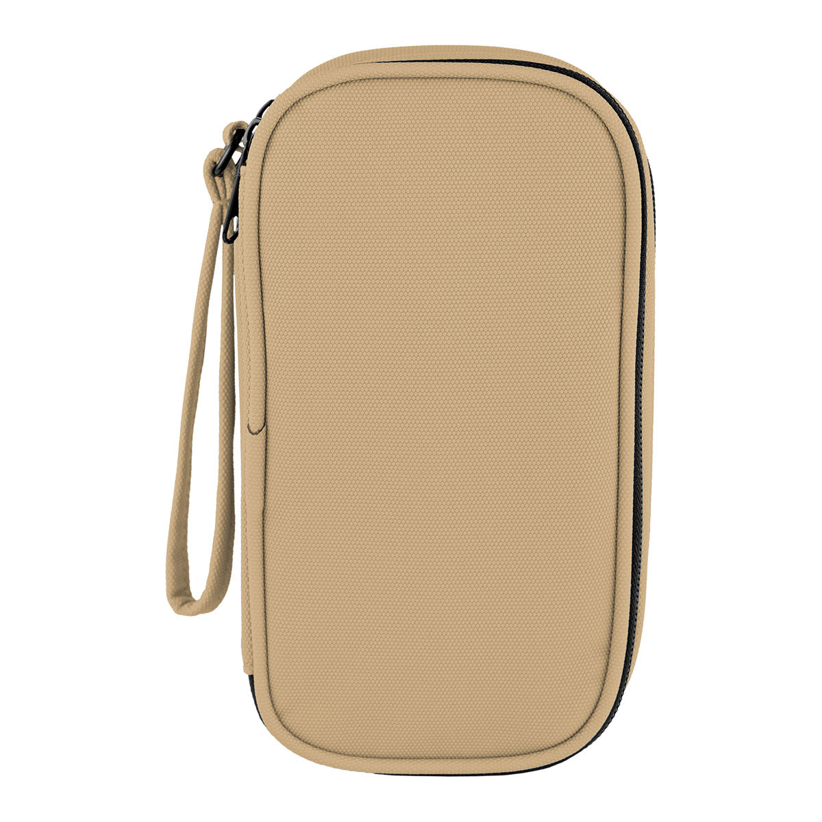 Leatherette Tandem Travel Organizer for Tech - Tan - Back