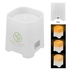 LED Candle Light Speaker in Recycled ABS Full Color - White - Full Color