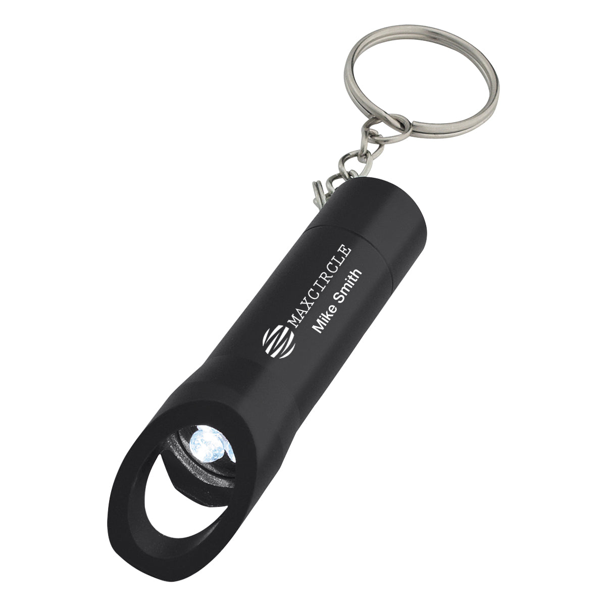 LED Flashlight and Bottle Opener in Aluminum - Laser Engraving