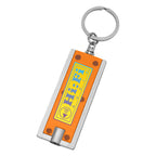 LED Keychain, Rectangular - Orange - Full Color