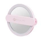 LED Mirror on a Swivel Handle - Pink - Full Color