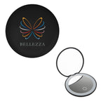 LED Mirror That Magnifies Both Sides - Black - Full Color