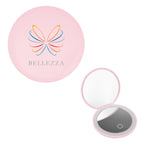 LED Mirror That Magnifies Both Sides - Pink - Full Color