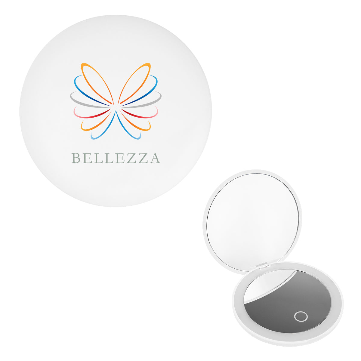 LED Mirror That Magnifies Both Sides - White - Full Color