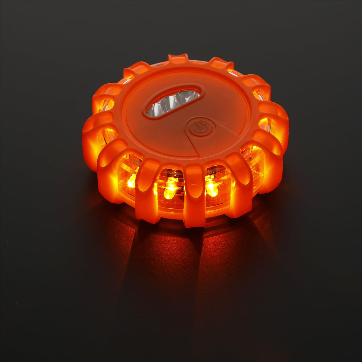 LED Roadside Flare with Five Light Modes Transfer - Orange - Right Angle 2