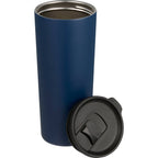 Leeston Copper Insulated Tumbler with Slide Lid, 24 oz - Navy - Alternate Lid 2