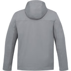 Lefroy Recycled Softshell Jacket with Hood for Men Debossing - Quarry - Back