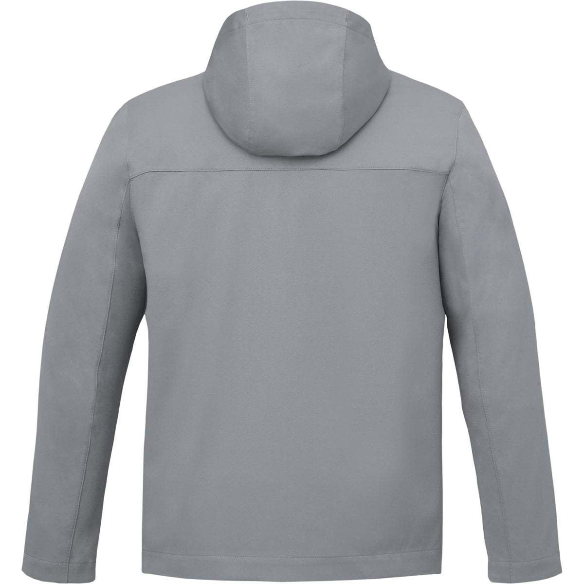 Lefroy Recycled Softshell Jacket with Hood for Men Embroidery - Quarry - Back