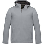 Lefroy Recycled Softshell Jacket with Hood for Men Embroidery - Quarry - Front