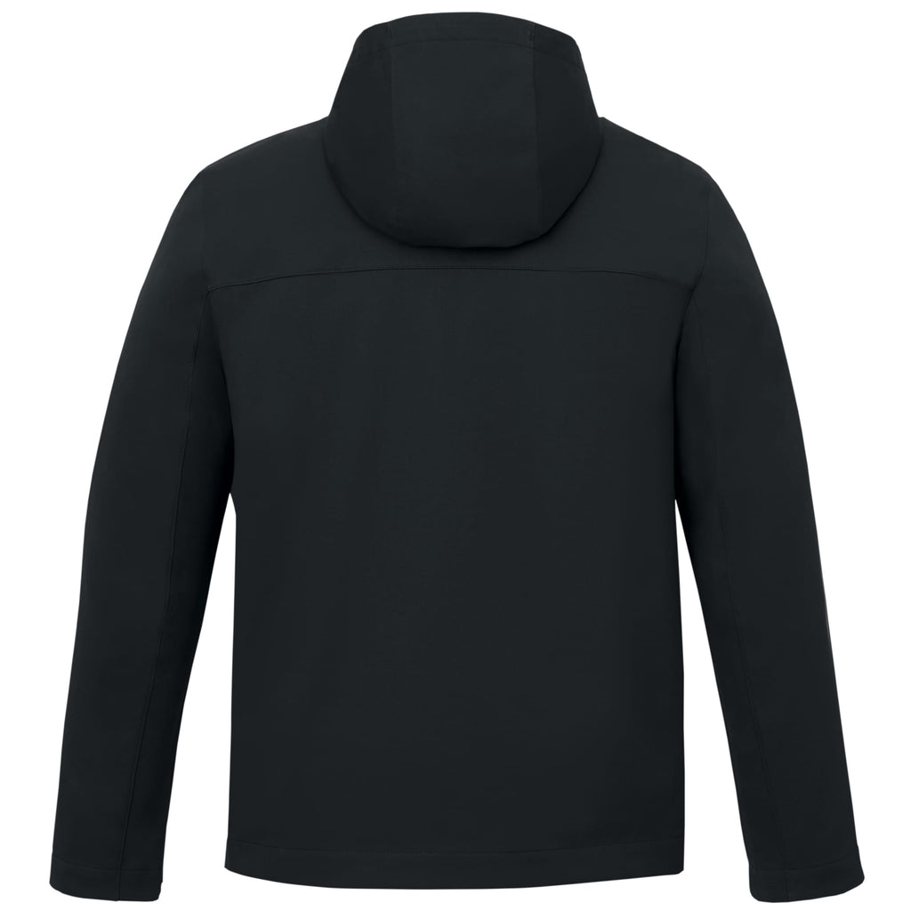 Lefroy Recycled Softshell Jacket with Hood for Men Transfer - Navy - Back