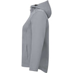 Lefroy Recycled Softshell Jacket with Hood for Women Debossing - Quarry - Left Side