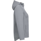 Lefroy Recycled Softshell Jacket with Hood for Women Laser Engraving - Quarry - Right Side
