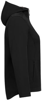Lefroy Recycled Softshell Jacket with Hood for Women Transfer - Black - Right Side