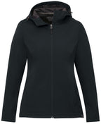 Lefroy Recycled Softshell Jacket with Hood for Women Transfer - Navy - Front