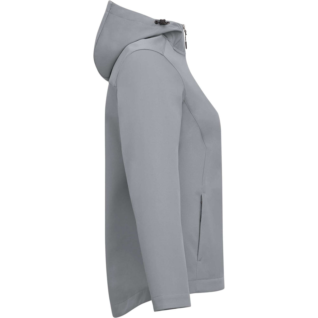 Lefroy Recycled Softshell Jacket with Hood for Women Transfer - Quarry - Right Side