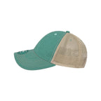 LEGACY Old Favorite Trucker Cap Embroidery - Aqua/ Khaki - Direct Side