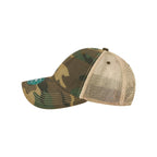 LEGACY Old Favorite Trucker Cap Embroidery - Army Camo/ Khaki - Direct Side
