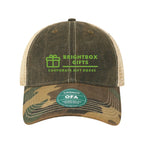 LEGACY Old Favorite Trucker Cap Embroidery - Black/ Army Camo/ Khaki - Front