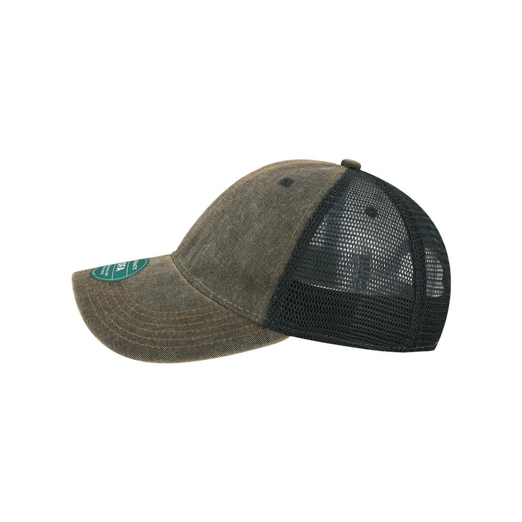LEGACY Old Favorite Trucker Cap Embroidery - Black/ Black - Direct Side