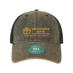 LEGACY Old Favorite Trucker Cap Embroidery - Black/ Black - Front