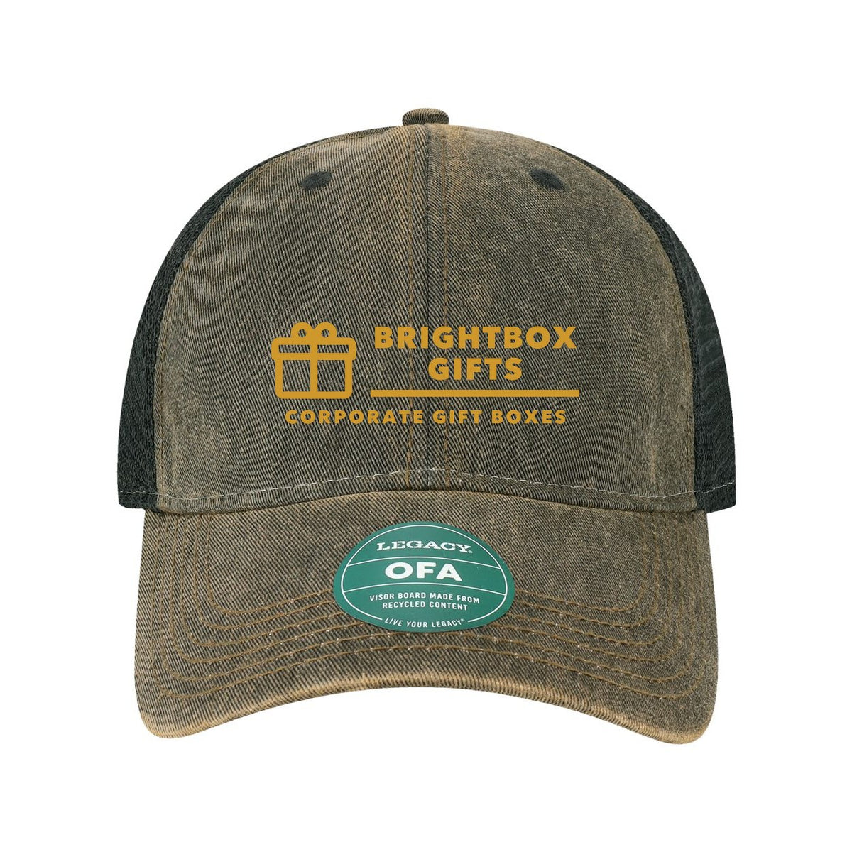 LEGACY Old Favorite Trucker Cap Embroidery - Black/ Black - Front