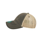 LEGACY Old Favorite Trucker Cap Embroidery - Black/ Khaki - Direct Side