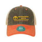 LEGACY Old Favorite Trucker Cap Embroidery - Black/ Orange/ Khaki - Front