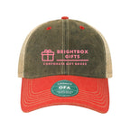 LEGACY Old Favorite Trucker Cap Embroidery - Black/ Scarlet Red/ Khaki - Front