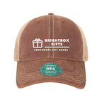 LEGACY Old Favorite Trucker Cap Embroidery - Burgundy/ Khaki - Front