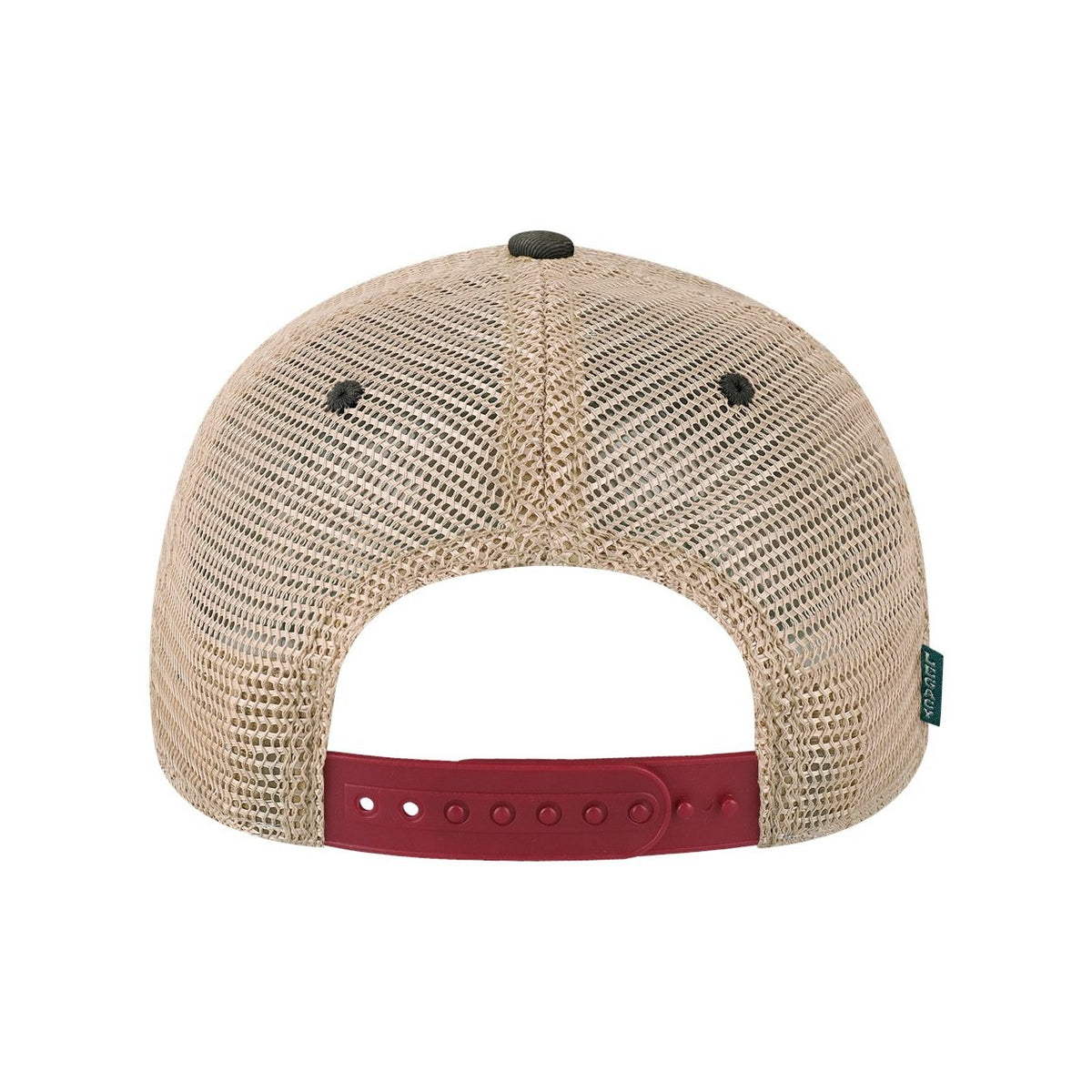 LEGACY Old Favorite Trucker Cap Embroidery - Cardinal/ Black/ Khaki - Back