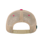 LEGACY Old Favorite Trucker Cap Embroidery - Dark Pink/ Khaki - Back