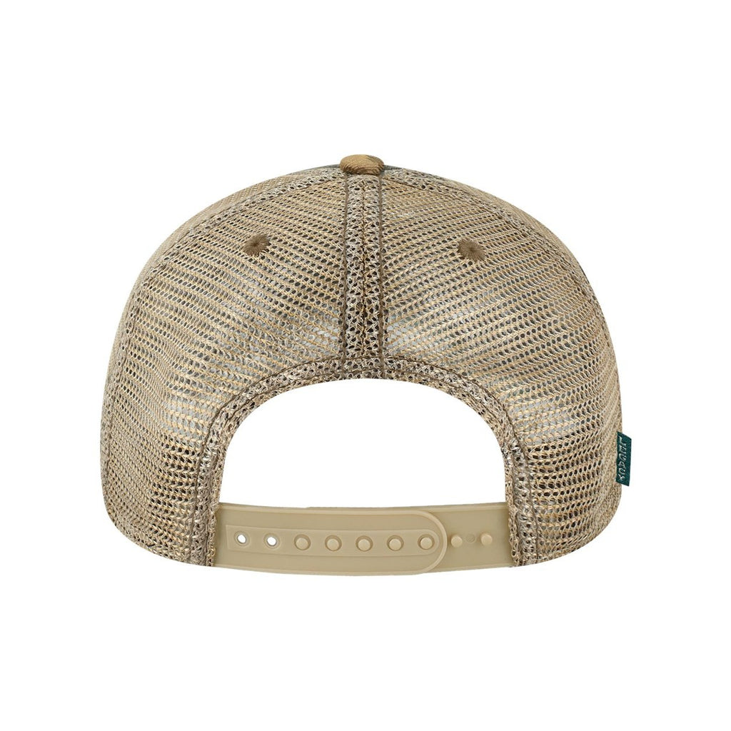 LEGACY Old Favorite Trucker Cap Embroidery - Desert Field Camo/ Java - Back