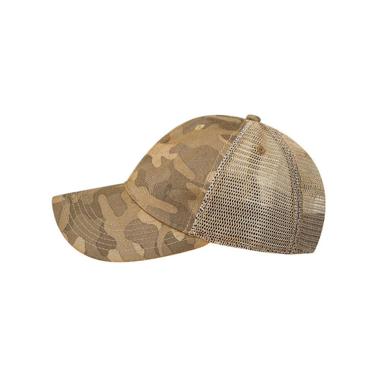 LEGACY Old Favorite Trucker Cap Embroidery - Desert Field Camo/ Java - Direct Side