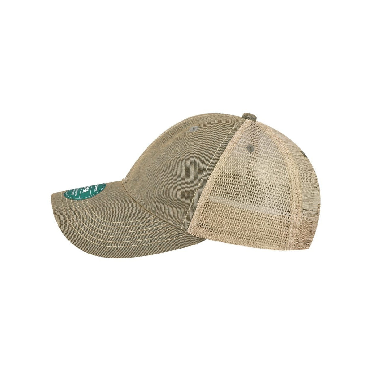 LEGACY Old Favorite Trucker Cap Embroidery - Grey/ Khaki - Direct Side