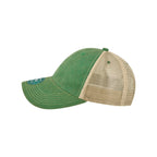 LEGACY Old Favorite Trucker Cap Embroidery - Kelly Green/ Khaki - Direct Side