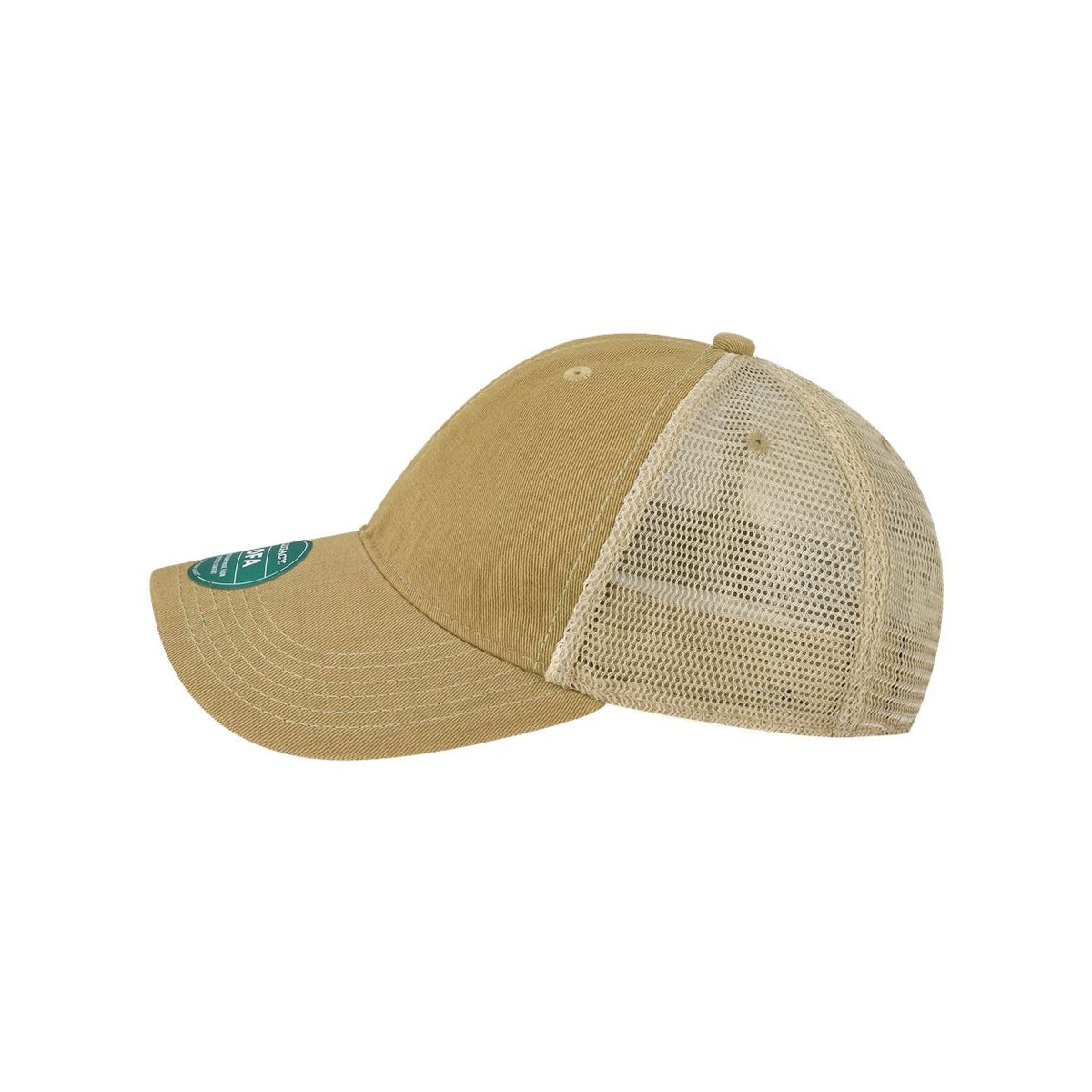 LEGACY Old Favorite Trucker Cap Embroidery - Khaki/ Khaki - Direct Side