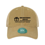 LEGACY Old Favorite Trucker Cap Embroidery - Khaki/ Khaki - Front