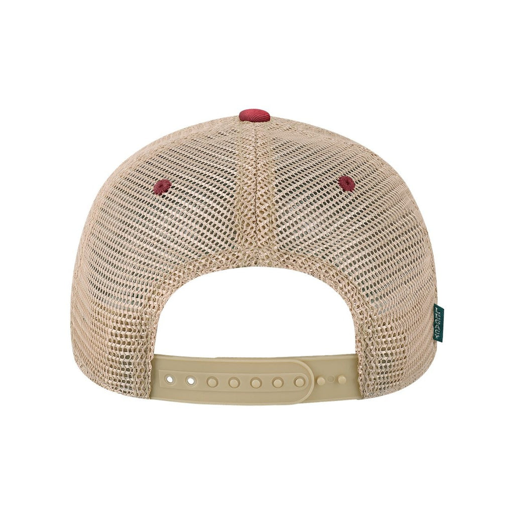 LEGACY Old Favorite Trucker Cap Embroidery - Light Blue/ Cardinal - Back