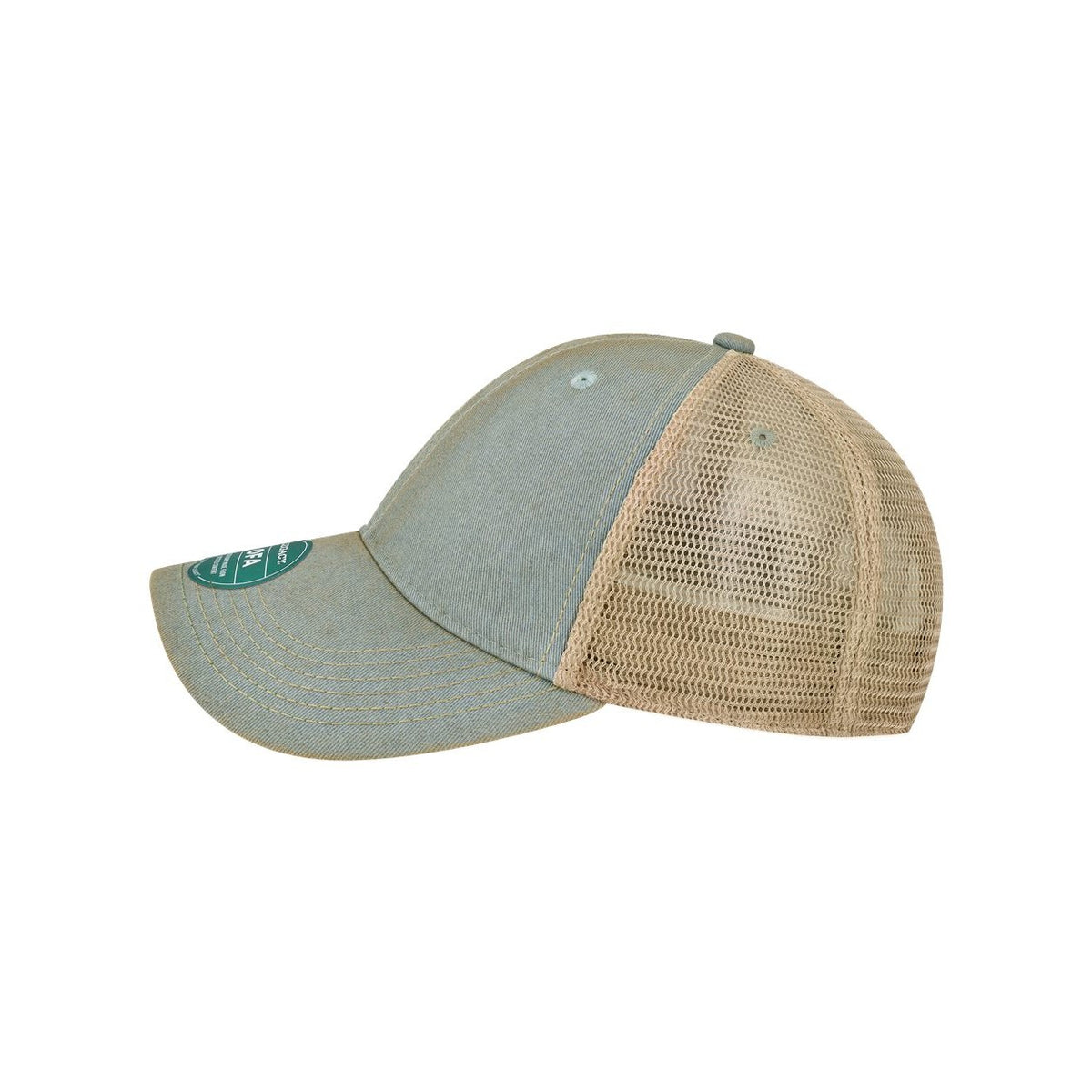 LEGACY Old Favorite Trucker Cap Embroidery - Light Blue/ Khaki - Direct Side