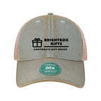 LEGACY Old Favorite Trucker Cap Embroidery - Light Blue/ Khaki - Front