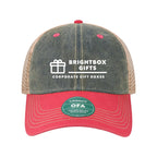 LEGACY Old Favorite Trucker Cap Embroidery - Navy/ Dark Pink - Front