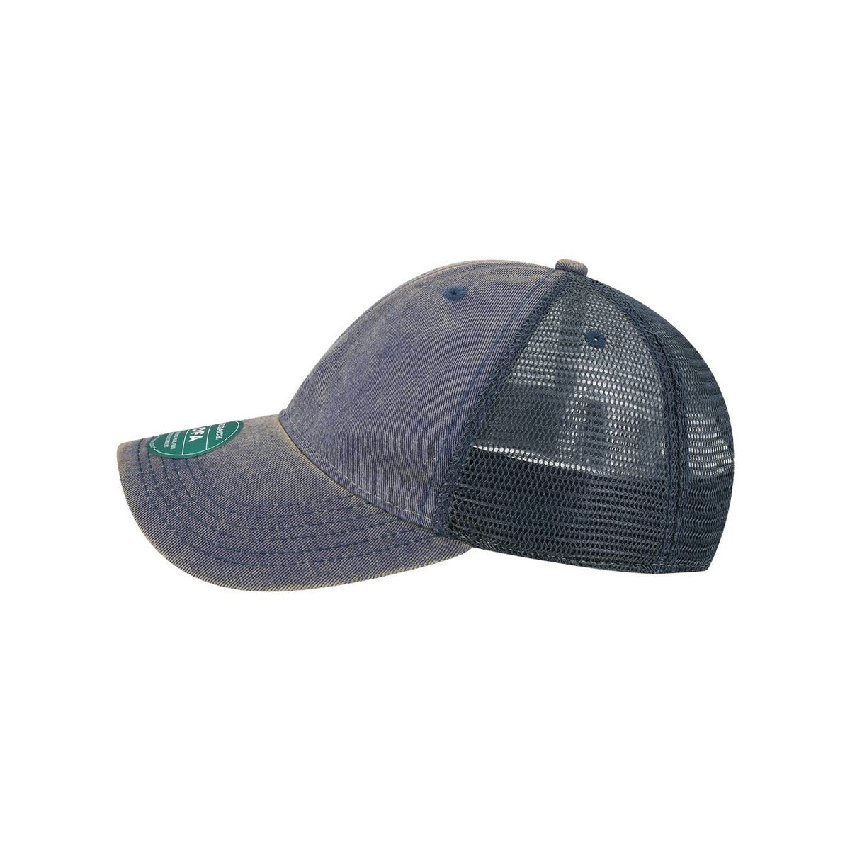 LEGACY Old Favorite Trucker Cap Embroidery - Navy/ Navy - Direct Side
